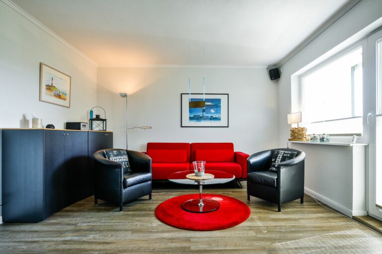 Wohnzimmer in Ferienwohnung Hörnum