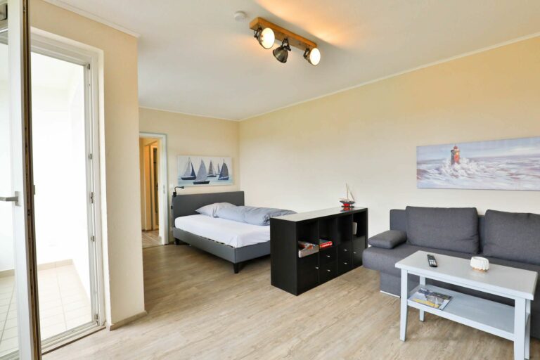 Wohn- Schlafzimmer in Ferienwohnung Hörnum