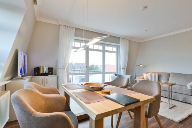 Wohnzimmer in Ferienwohnung Hörnum