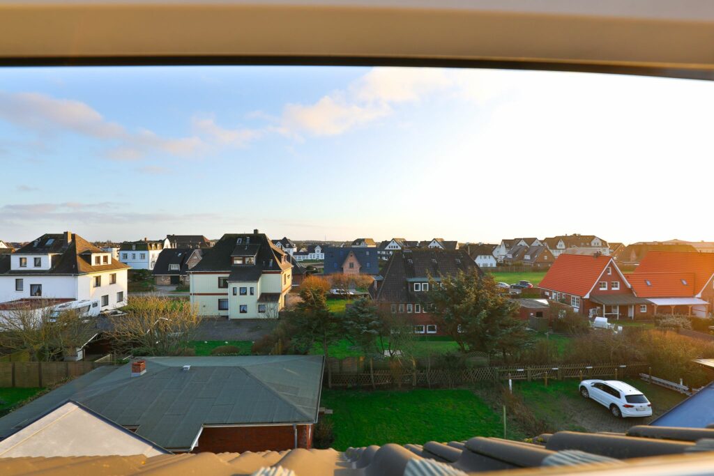Blick aus Ferienwohnung Hörnum über die Siedlung