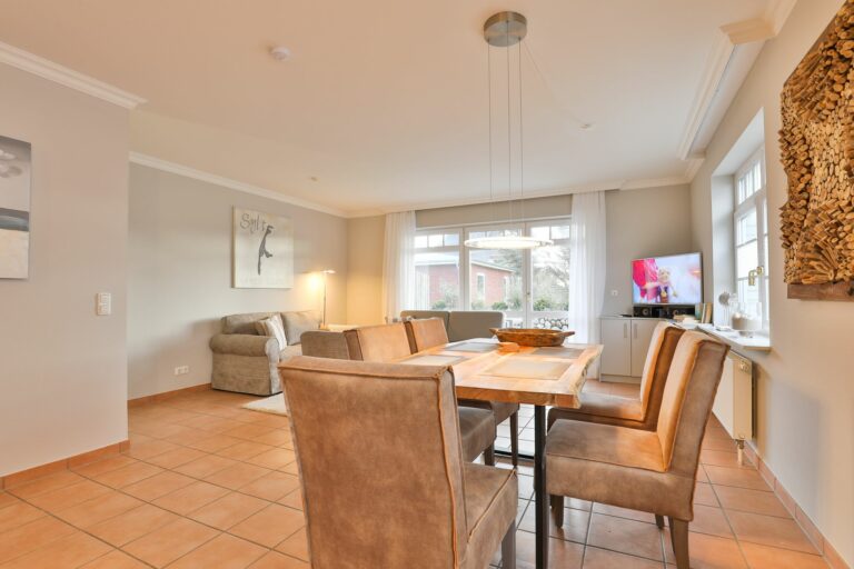 Wohn- Esszimmer in Ferienwohnung Hörnum