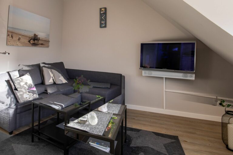 Wohnzimmer in Ferienwohnung Hörnum