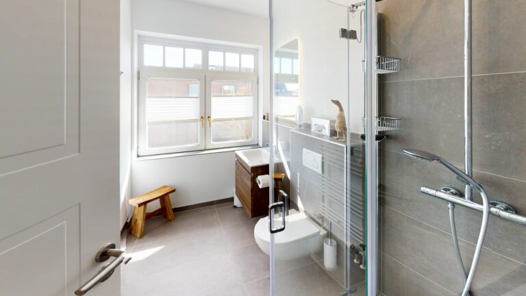 Badezimmer in Ferienwohnung Hörnum
