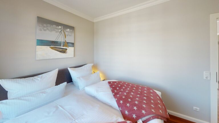 Schlafzimmer in Ferienwohnung Hörnum