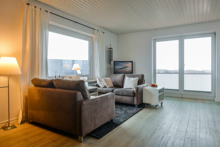 Wohnzimmer in Ferienwohnung Hörnum
