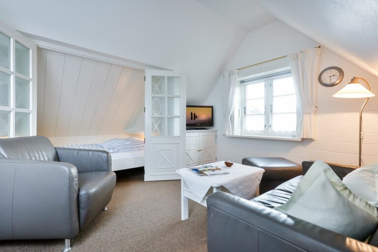 Wohnschlafzimmer in Ferienwohnung Hörnum