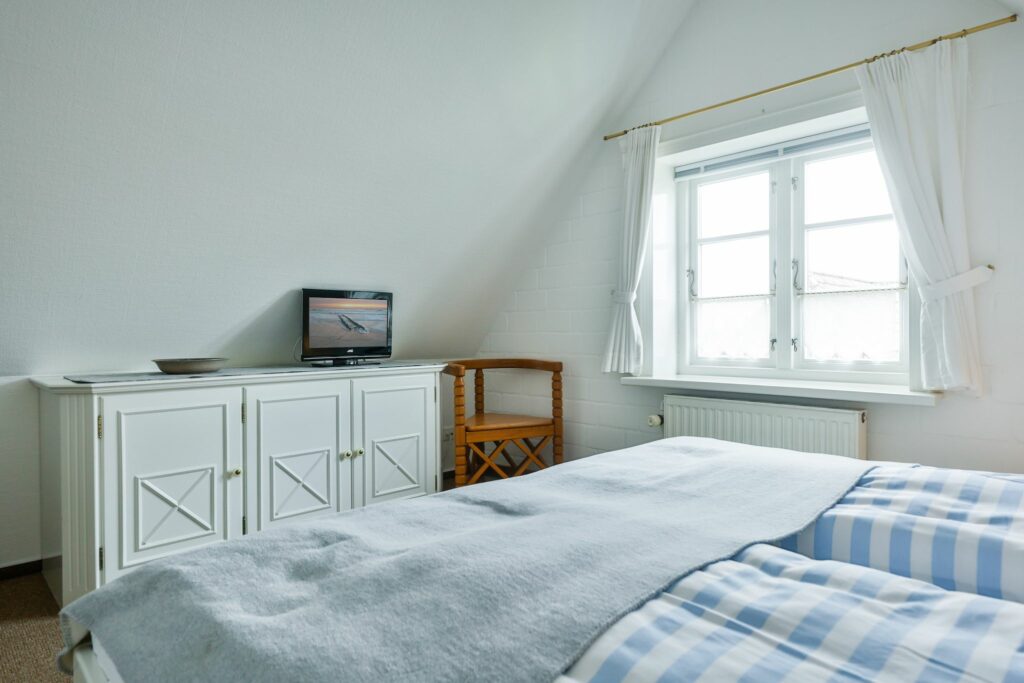 Schlafzimmer in Ferienwohnung Hörnum