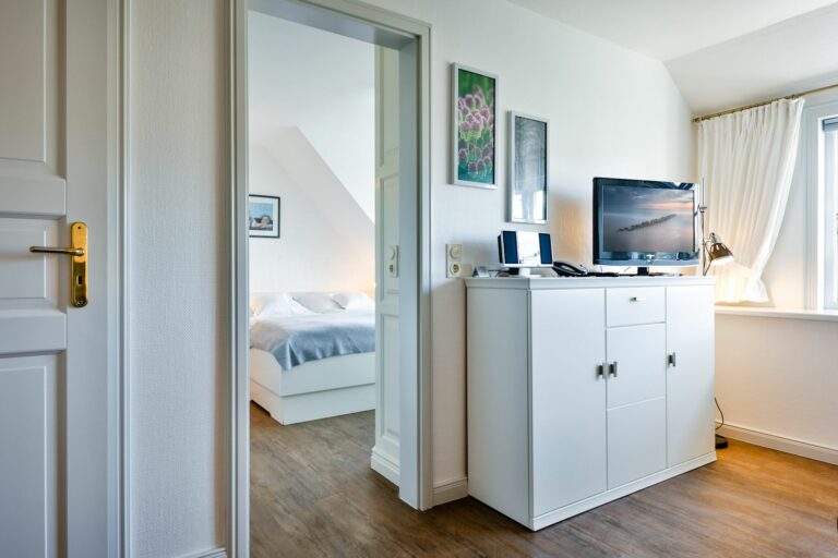 Schlafzimmer in Ferienwohnung Hörnum