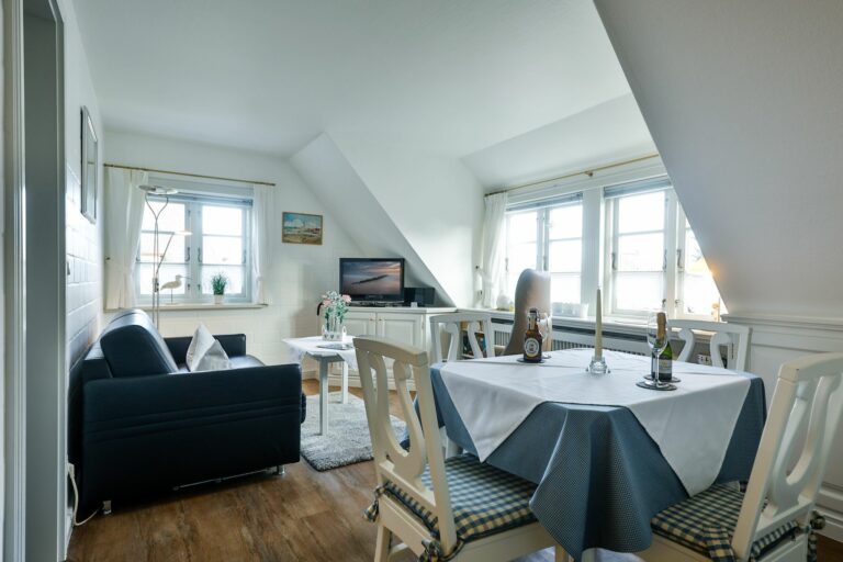 Wohnzimmer in Ferienwohnung Hörnum