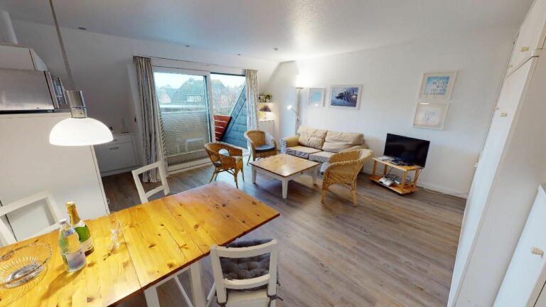 Wohnzimmer in Ferienwohnung Hörnum