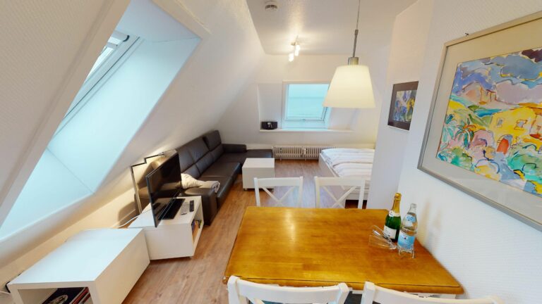 Wohnzimmer in Ferienwohnung Hörnum