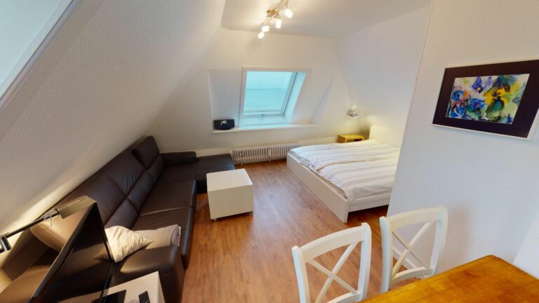 Wohnschlafzimmer in Ferienwohnung Hörnum