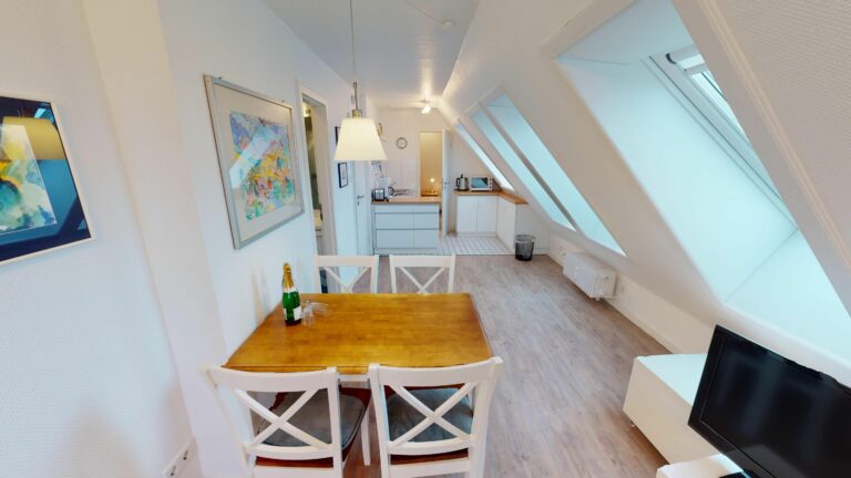 Wohnküche in Ferienwohnung Hörnum