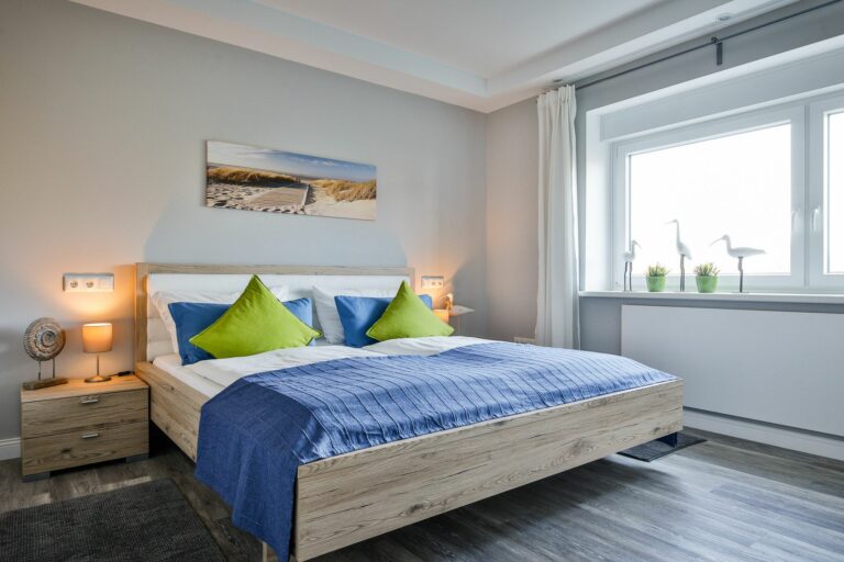 Schlafzimmer in Ferienwohnung Hörnum