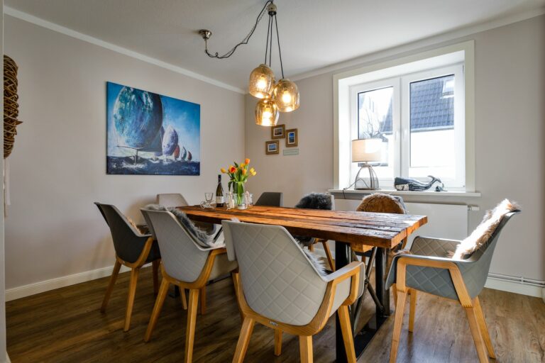 Esstisch in Ferienwohnung Hörnum