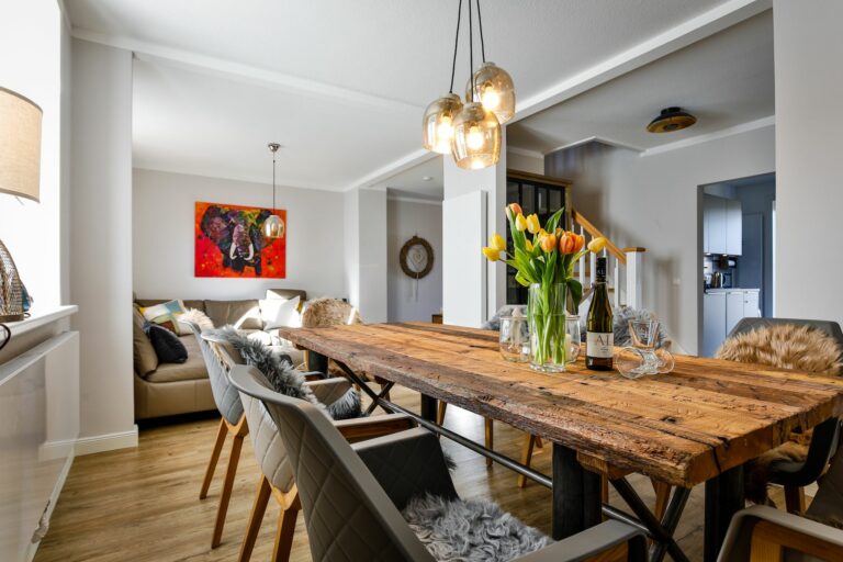 Esstisch in Ferienwohnung Hörnum