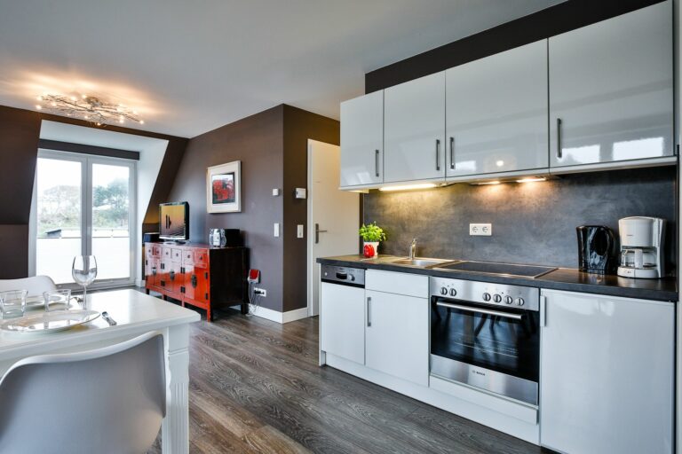 Küche in Ferienwohnung Hörnum