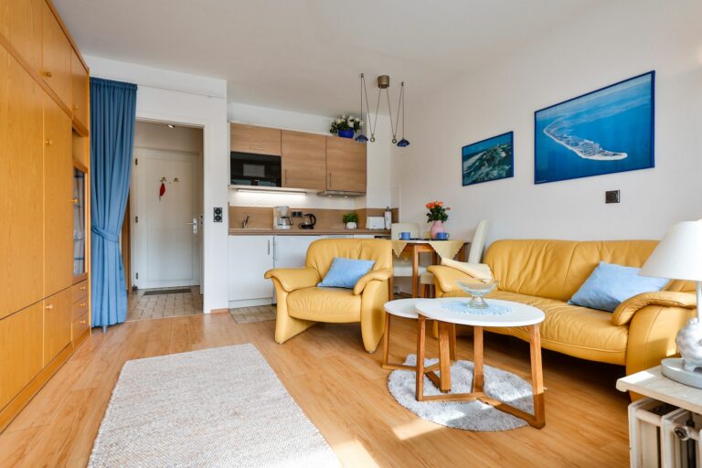 Wohnzimmer in Ferienwohnung Hörnum