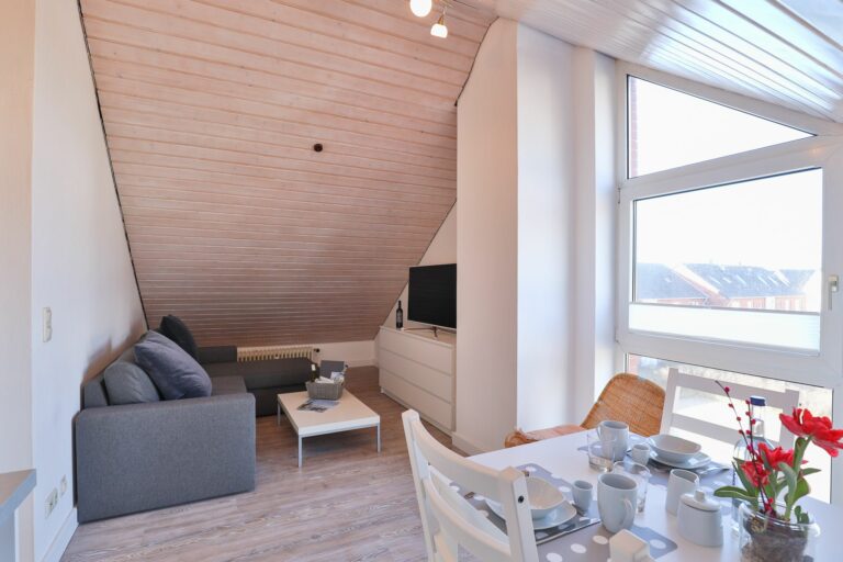 Wohnzimmer in Ferienwohnung Hörnum
