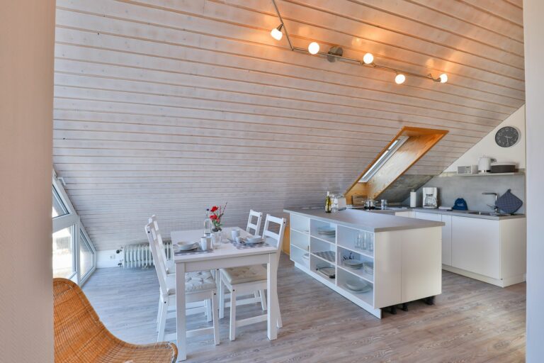 offene Küche in Ferienwohnung Hörnum