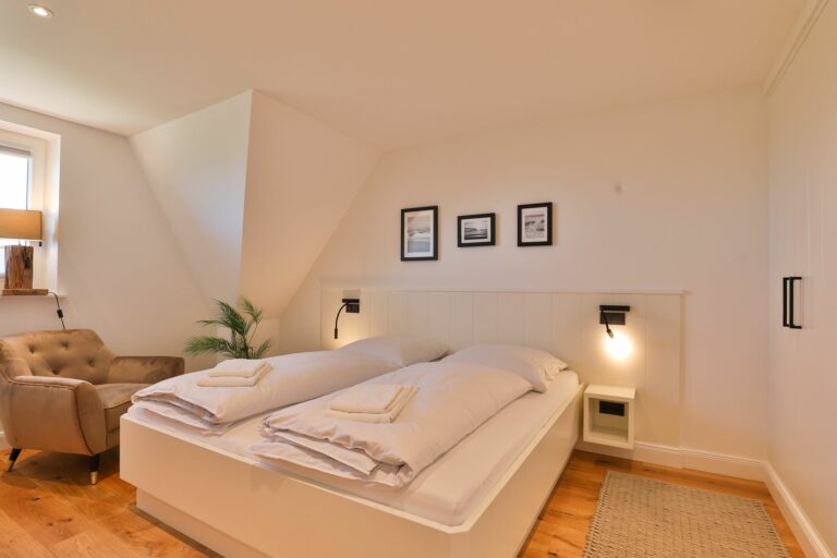 Schlafzimmer in Ferienwohnung Hörnum