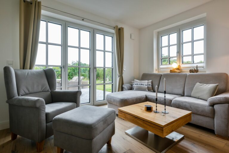 Wohnzimmer in Ferienwohnung Hörnum