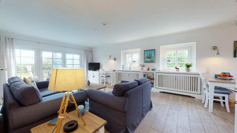 Wohnzimmer in Ferienwohnung Hörnum