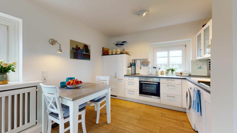 Küche in Ferienwohnung Hörnum