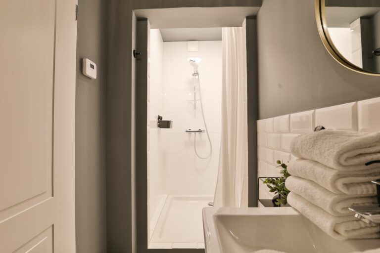 Dusche in Ferienwohnung Hörnum