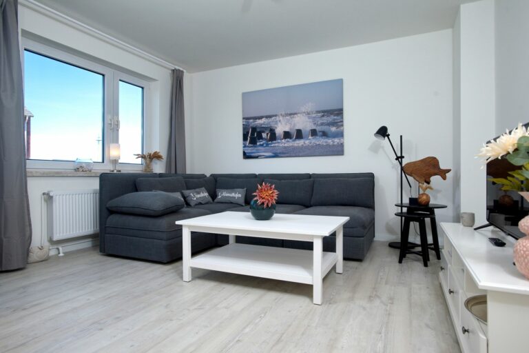 Wohnzimmer in Ferienwohnung Hörnum