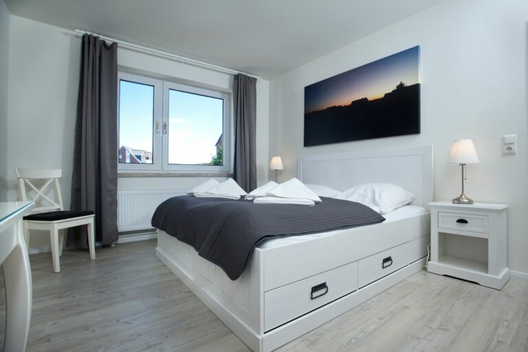 Schlafzimmer in Ferienwohnung Hörnum