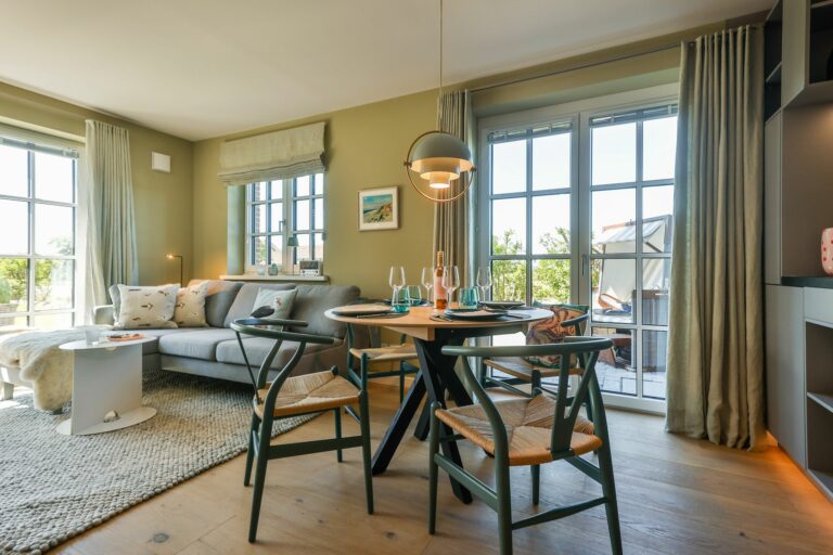 Wohnzimmer in Ferienwohnung Hörnum