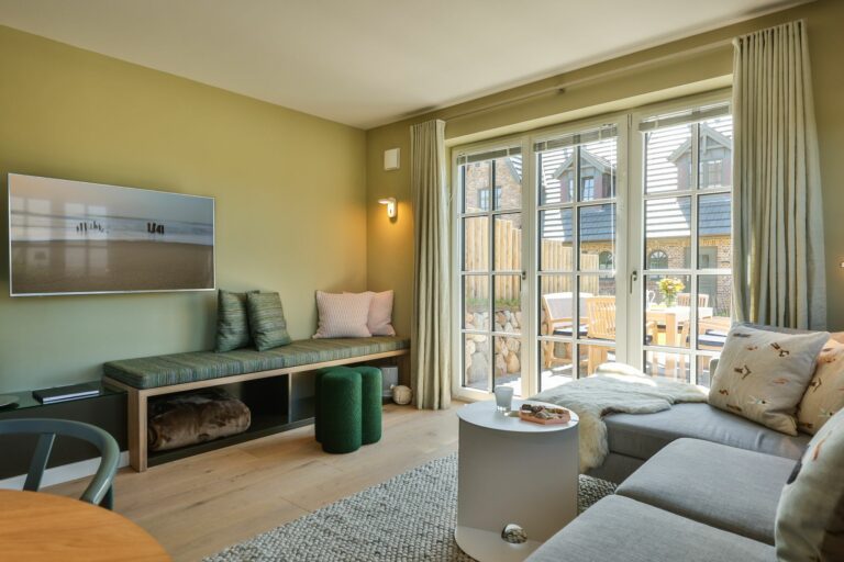 Wohnzimmer in Ferienwohnung Hörnum