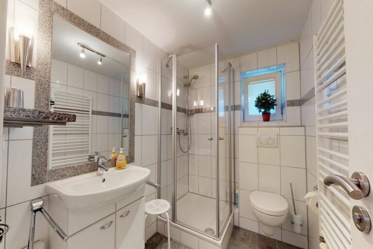 Bad in Ferienwohnung Hörnum