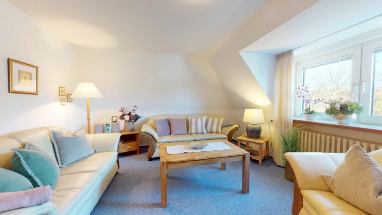 Wohnzimmer in Ferienwohnung Hörnum