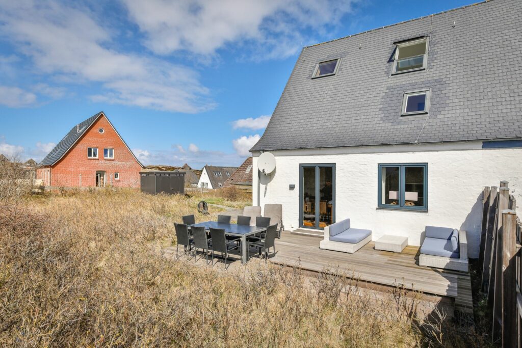 Ferienhaus mit Terrasse und Garten auf Sylt.