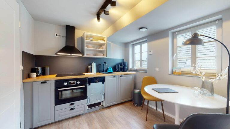 Küche in Ferienwohnung Hörnum