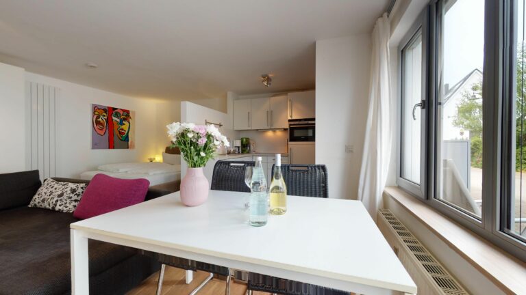Wohnesszimmer in Ferienwohnung Hörnum
