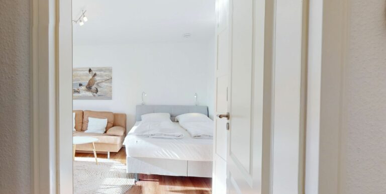 Schlafzimmer in Ferienwohnung Hörnum