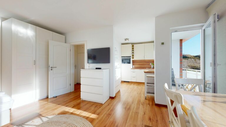 Wohnküche in Ferienwohnung Hörnum