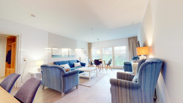 Wohnzimmer in Ferienwohnung Hörnum