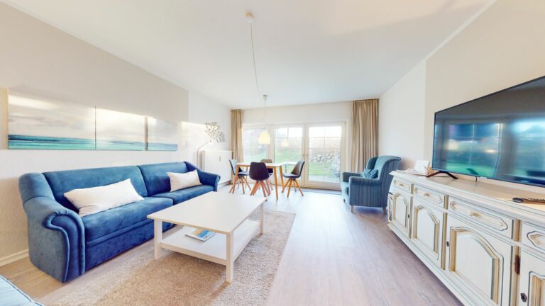 Wohnzimmer in Ferienwohnung Hörnum