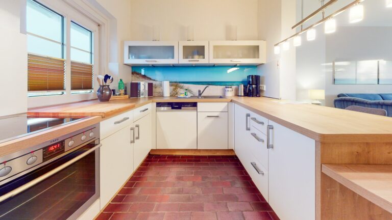 Küche in Ferienwohnung Hörnum