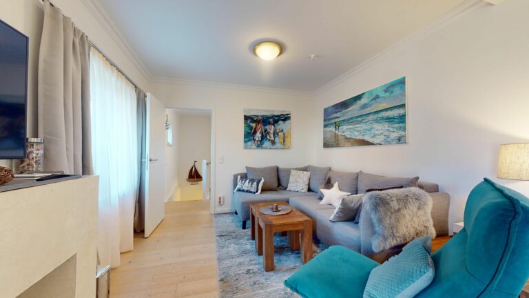 Wohnzimmer in Ferienwohnung Hörnum