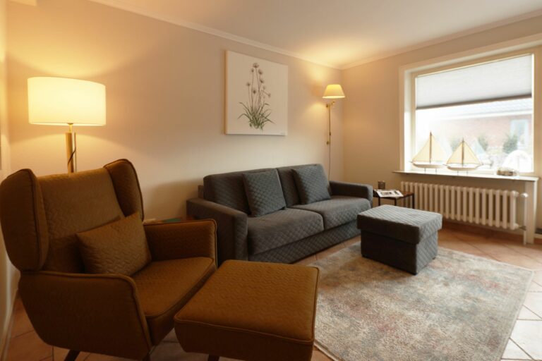 Wohnzimmer in Ferienwohnung Hörnum