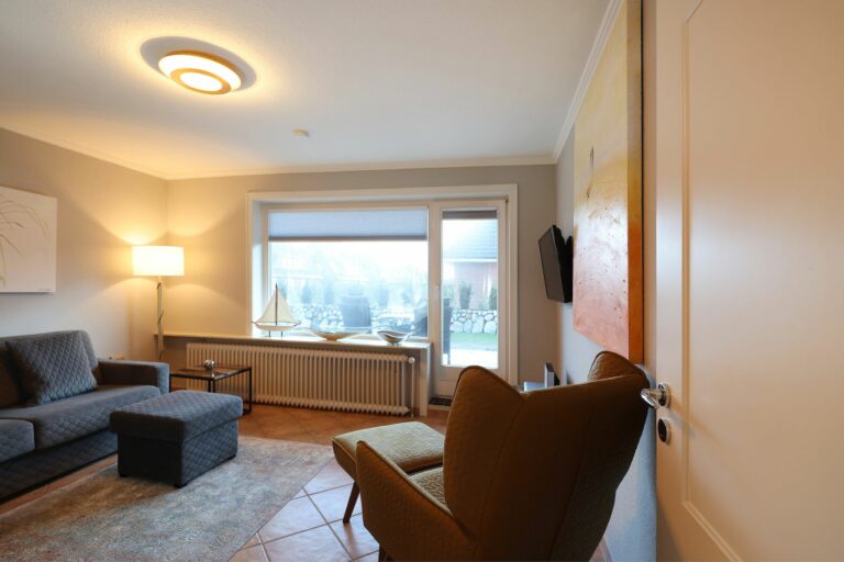 Wohnzimmer in Ferienwohnung Hörnum