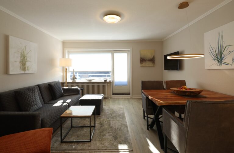 Wohnzimmer in Ferienwohnung Hörnum