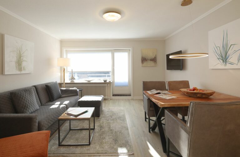 Wohnzimmer in Ferienwohnung Hörnum