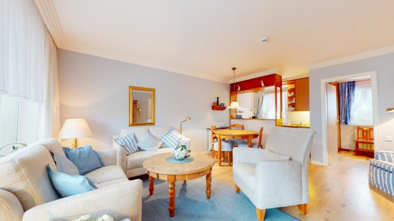 Wohnzimmer in Ferienwohnung Hörnum