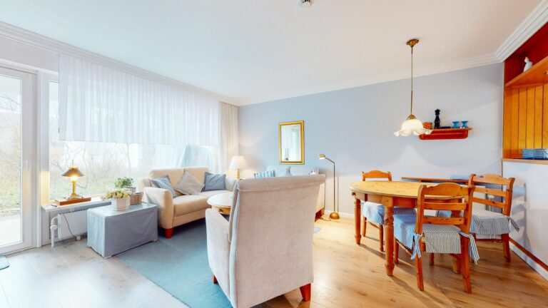 Wohnzimmer in Ferienwohnung Hörnum